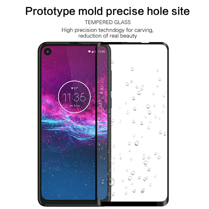 Закаленное стекло для Motorola One Action screen протектор 3D 9H закаленное защитная