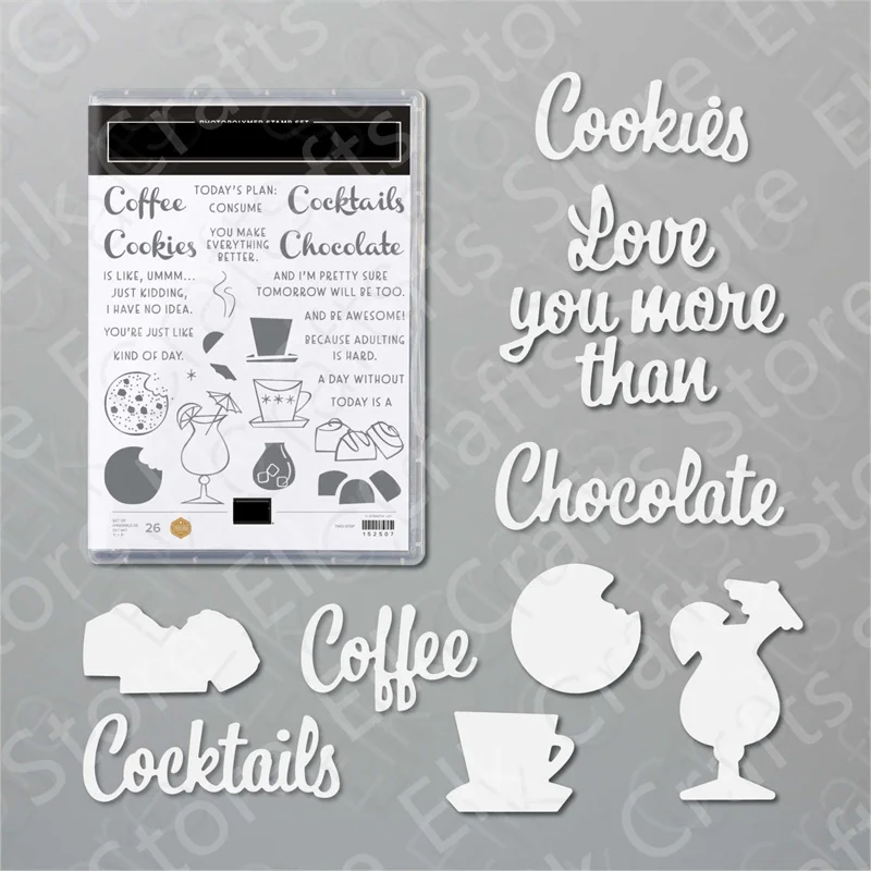 

Cookies cup Metal Cutting Dies and Stamps Scrapbooking Diy Decoration Craft Embossing Stencil 2021 New Arrived