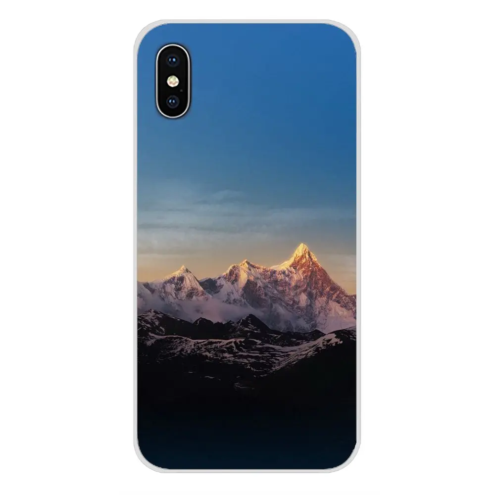 Натуральный пейзаж неоновый силиконовый чехол для телефона Xiao mi 4 5 5s 6 A1 A2 5X6X8 9 Lite SE