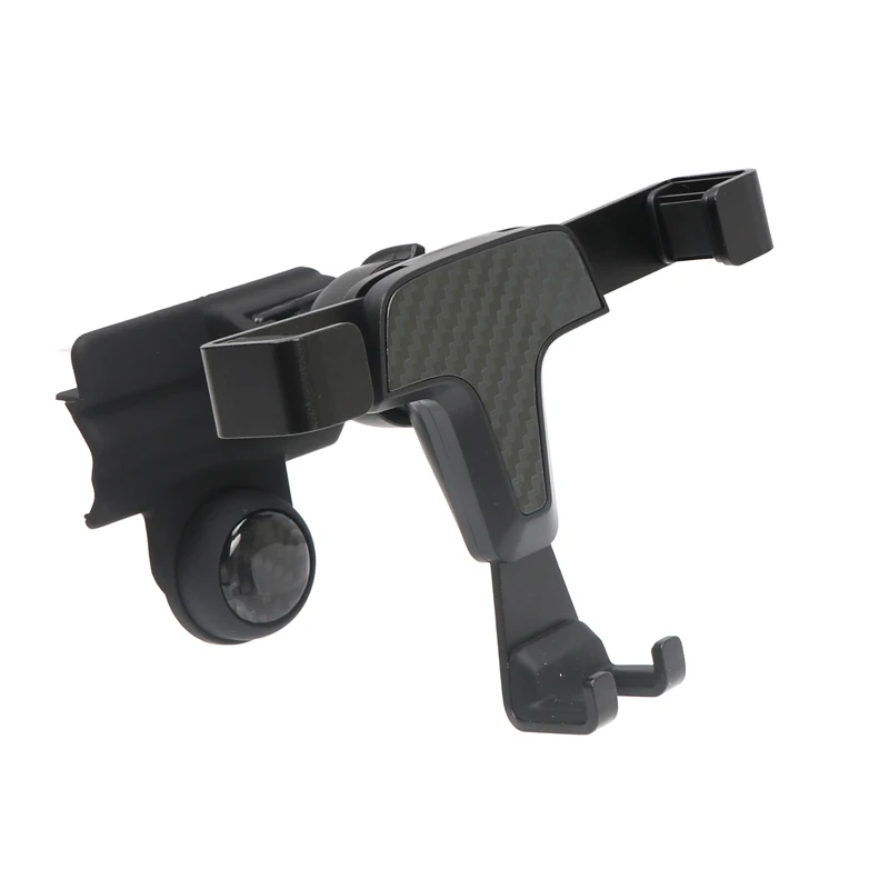

For VW Teramont 2017-2019 Plastic Alloy Carbon Fiber Black Non-slip Mount Stand Cell Phone Holder Bracket Support