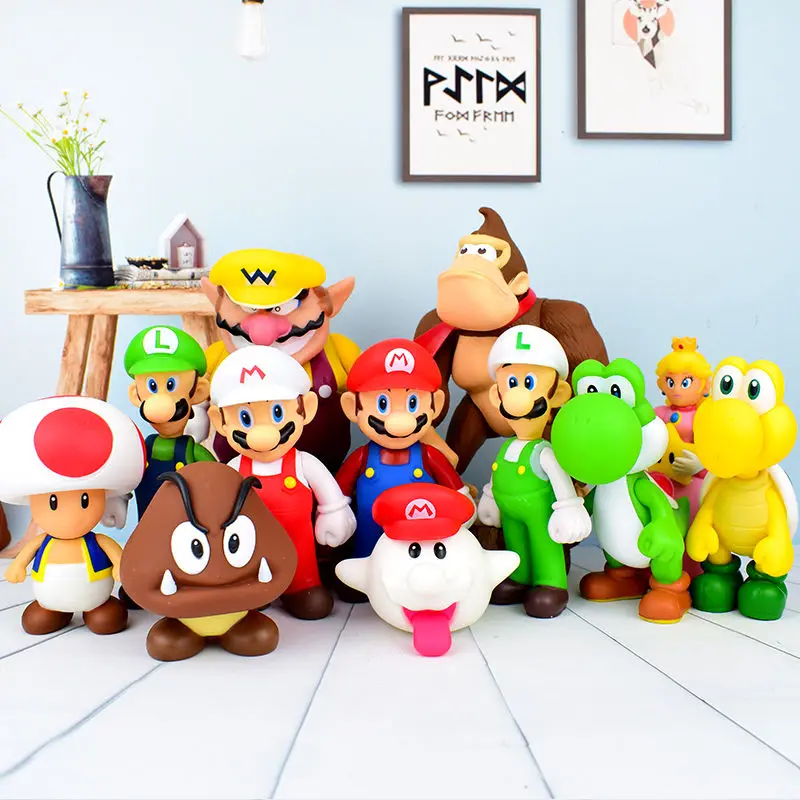 Экшн-Фигурка Super Mario Bros из ПВХ для детей | Игрушки и хобби