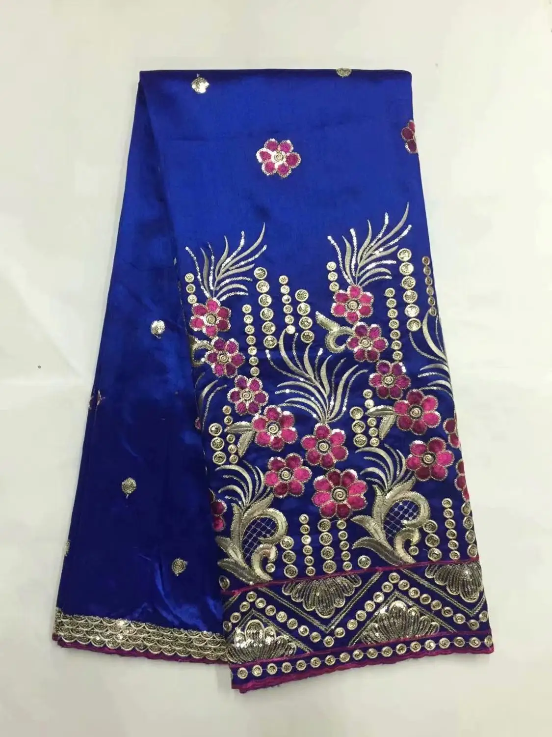 Африканский Джордж ткань высокого качества Индийский Шелк-сырец обертки горячий