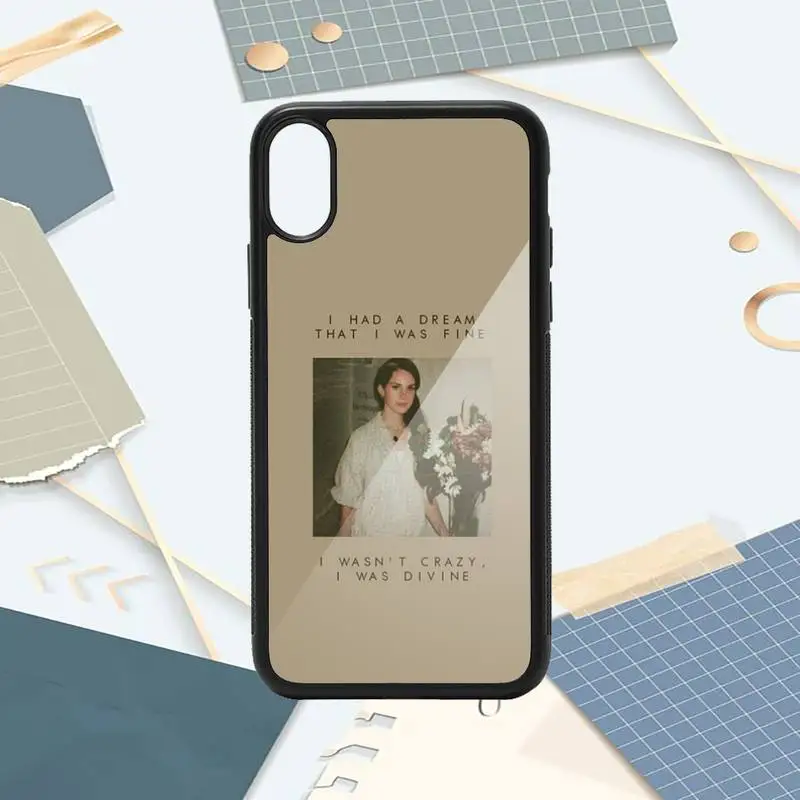 

America singer Lana Del Rey Phone Case PC for iPhone 11 12 pro XS MAX 8 7 6 6S Plus X 5S SE 2020 XR
