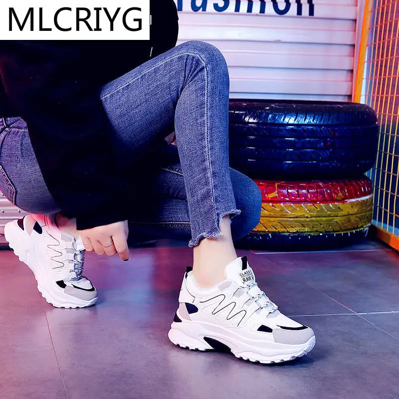 

Women Shoes 2021 Spring Autumn Mesh Women Casual Shoes Flats Platform Fashion Women Vulcanized Shoes Low Top White Sneakers