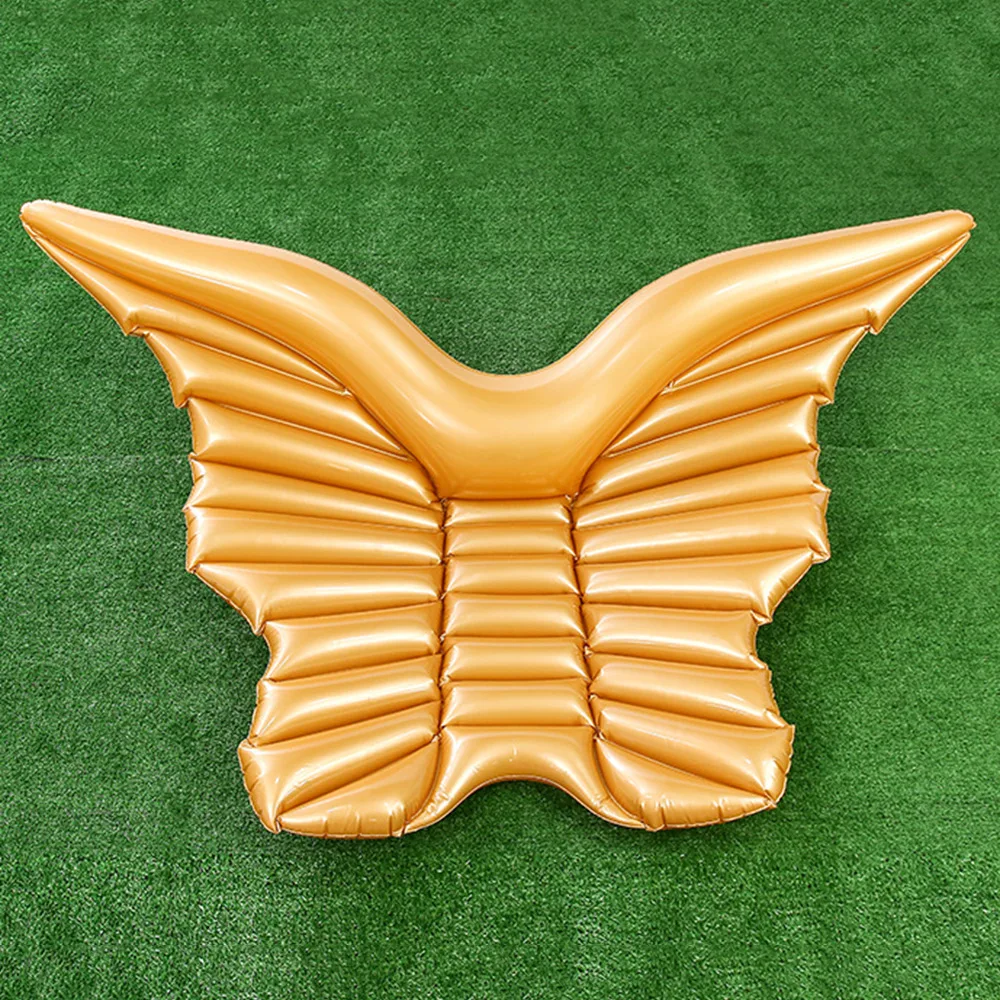 Гигантские Крылья Ангела из ПВХ плавающий ряд золотой белый надувной водный