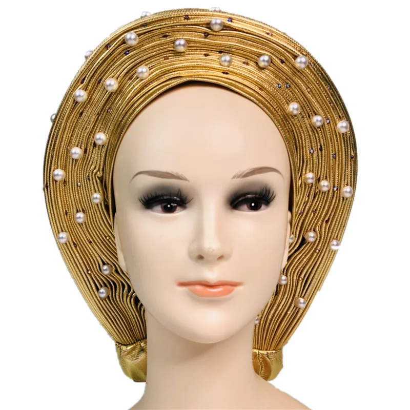 

Новый дизайн, Африканский aso oke headtie auto asoebi gele повязка с цветами, украшение лучшего качества, Африканский тюрбан, головные повязки оптом!