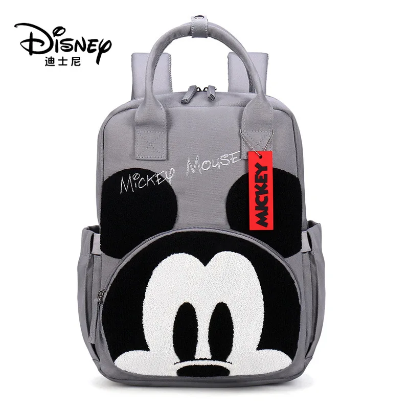 

Disney Large Capacity Women's Mickey Mouse Backpack Waterproof Fashion Burden Relieving Diaper Bag Lady Shoulder Bag Handbag