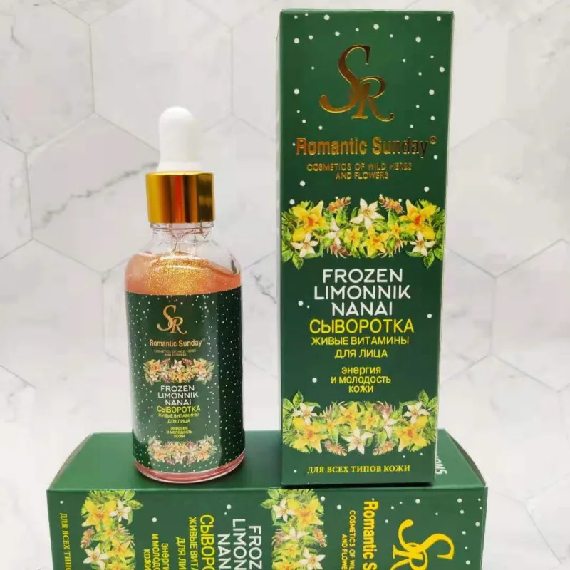 

Face Serum Gold Foil Essential Oil Moisturizing Hydrating Shrinking Pores Lightening Fine Lines Pigment Firming Skin Hot Sale