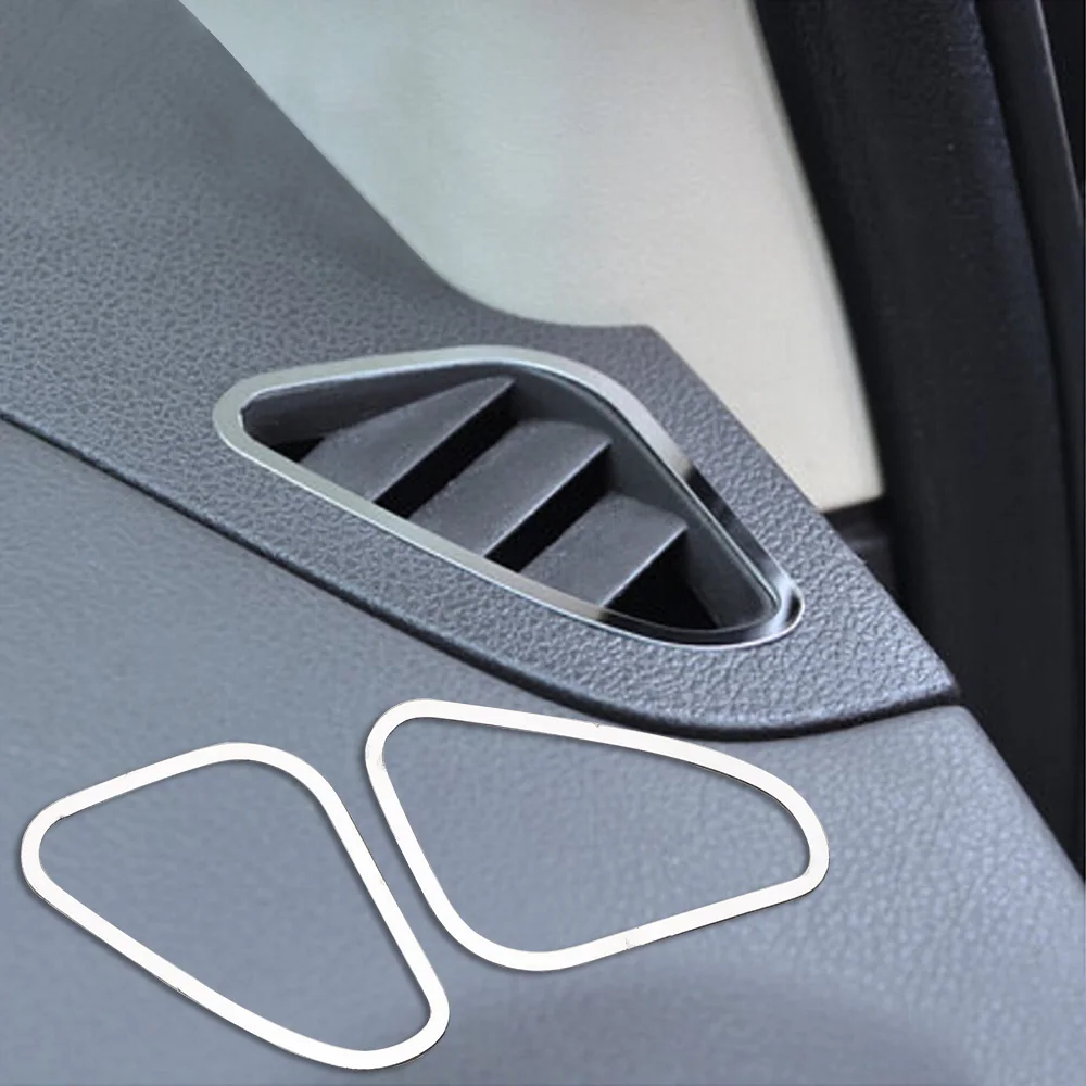 

LEEPEE Auto Air Conditioning Vent Trim Sticker Decorative frame For Focus 2 MK2 2005 2006 2007 2008 2009 2010 2012 2013 1Pair