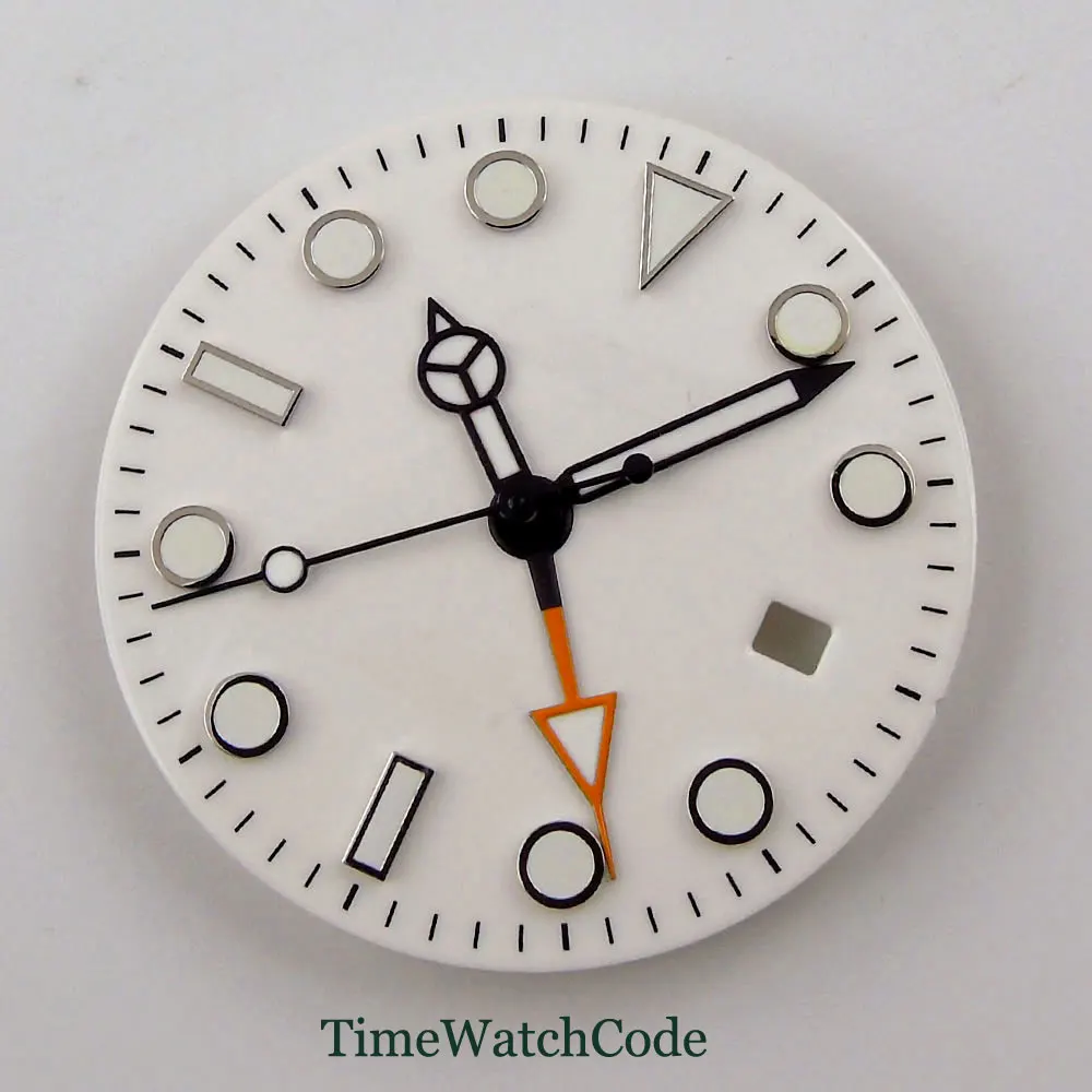 Циферблат для часов 31 3 мм запчасти стрелок окно даты подходит Mingzhu 3804 функция GMT 4