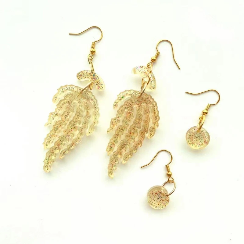 

Earrings Epoxy Resin Mold Ear Studs Necklace Silicone Mould DIY Crafts Jewelry Pendants Casting Tools