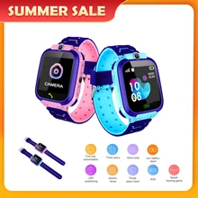 Q12 Kids Smart Watch SOS Phone Watch Smartwatch Kids 2G Sim Card Smart Phone IP67 Waterproof Childrens Smart Watch Gift Clock
