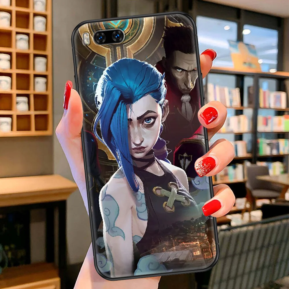 Чехол для телефона Arcane Jinx Vi с аниме Xiaomi Mi Max Note 3 A2 A3 8 9 9T 10 Lite Pro водонепроницаемый