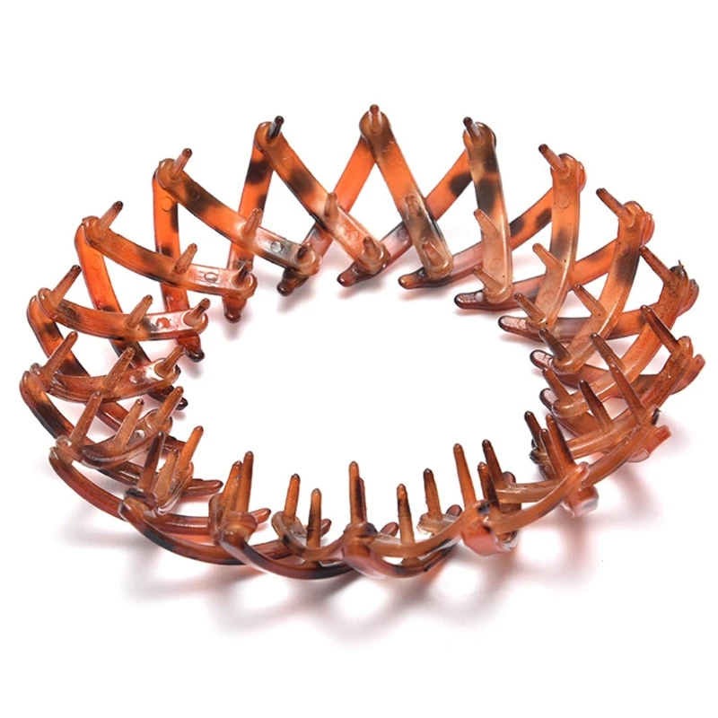 

7Pcs Bird Nest Shaped Retractable Hair Clip Hair Claw Clamps Bun Makers Expandable Ponytail Holder Comb Hair Bands Women M0XF