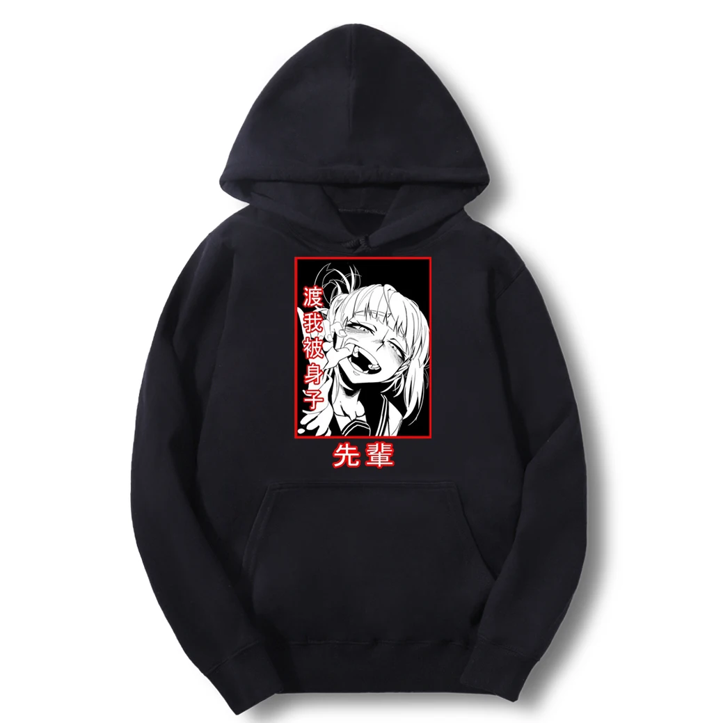 

My Hero Academia Senpai Himiko Toga Japan Anime Spring Men Fashion Breathable Hoodie Breathable Sportswear Fitness Pullovers