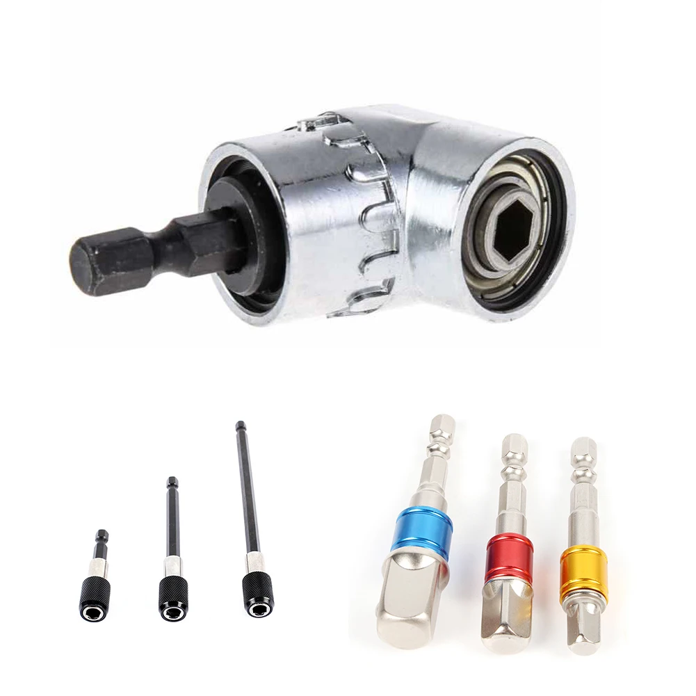 

1/4" 3/8" 1/2" Impact Hex Shank Magnetic Extension Chuck Adapter Nut Driver Bits For Power Drill Manual Wrench And Driver Chucks