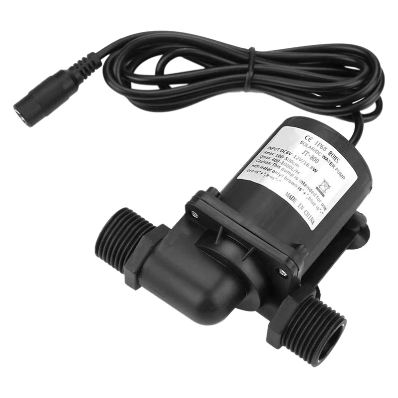 Безщеточный Водяной насос JT 800D 12 DC мини водяной 12V 1.5A 750L/ч для аквариума фонтан