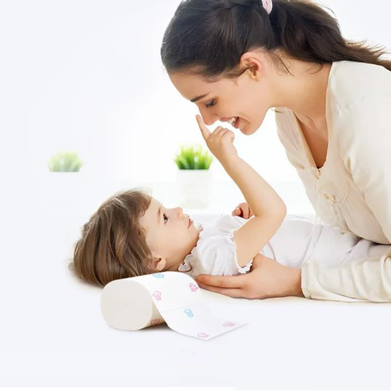 1 рулон 5 слоев удобная домашняя туалетная бумага для ванной бумаги с мультяшным