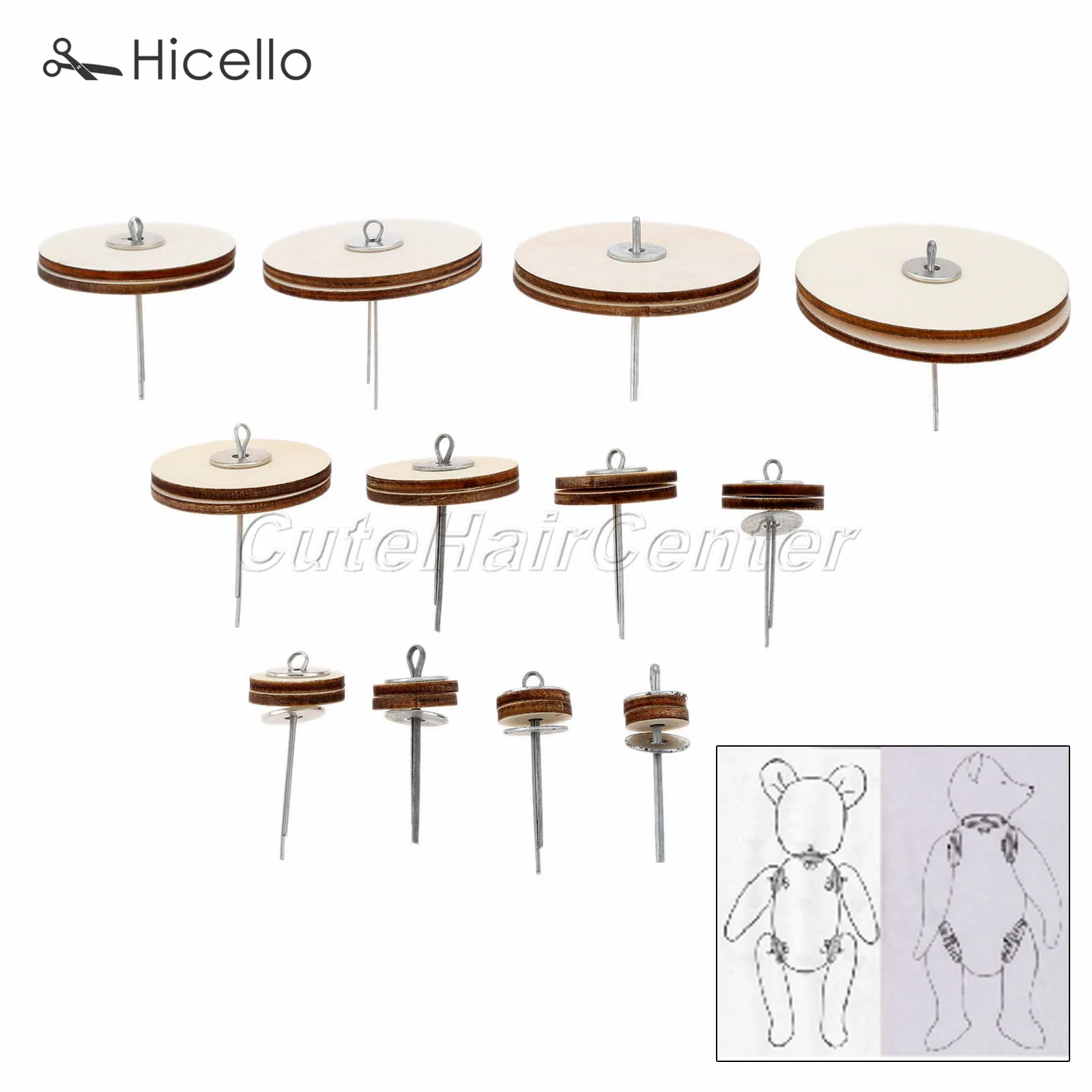 Набор из 10 шарнирных кукол Медвежонок сделай сам амигуруми аксессуары для мишки