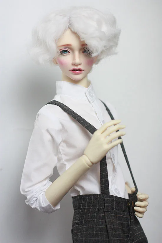 BJD кукла джентльмен стоячий воротник белая рубашка для 1/3 1/4 SD кукольные