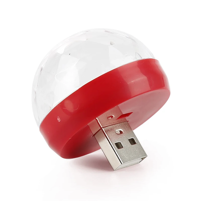 Автомобильная лампа с USB-разъемом разноцветный DJ RGB мини-светильник музыкой