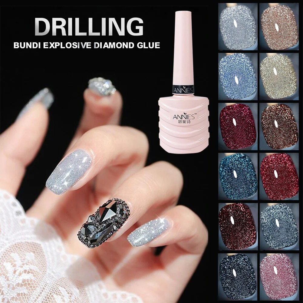 10 мл гель для ногтей с блестками снимает Гель лак искусство украшения С
