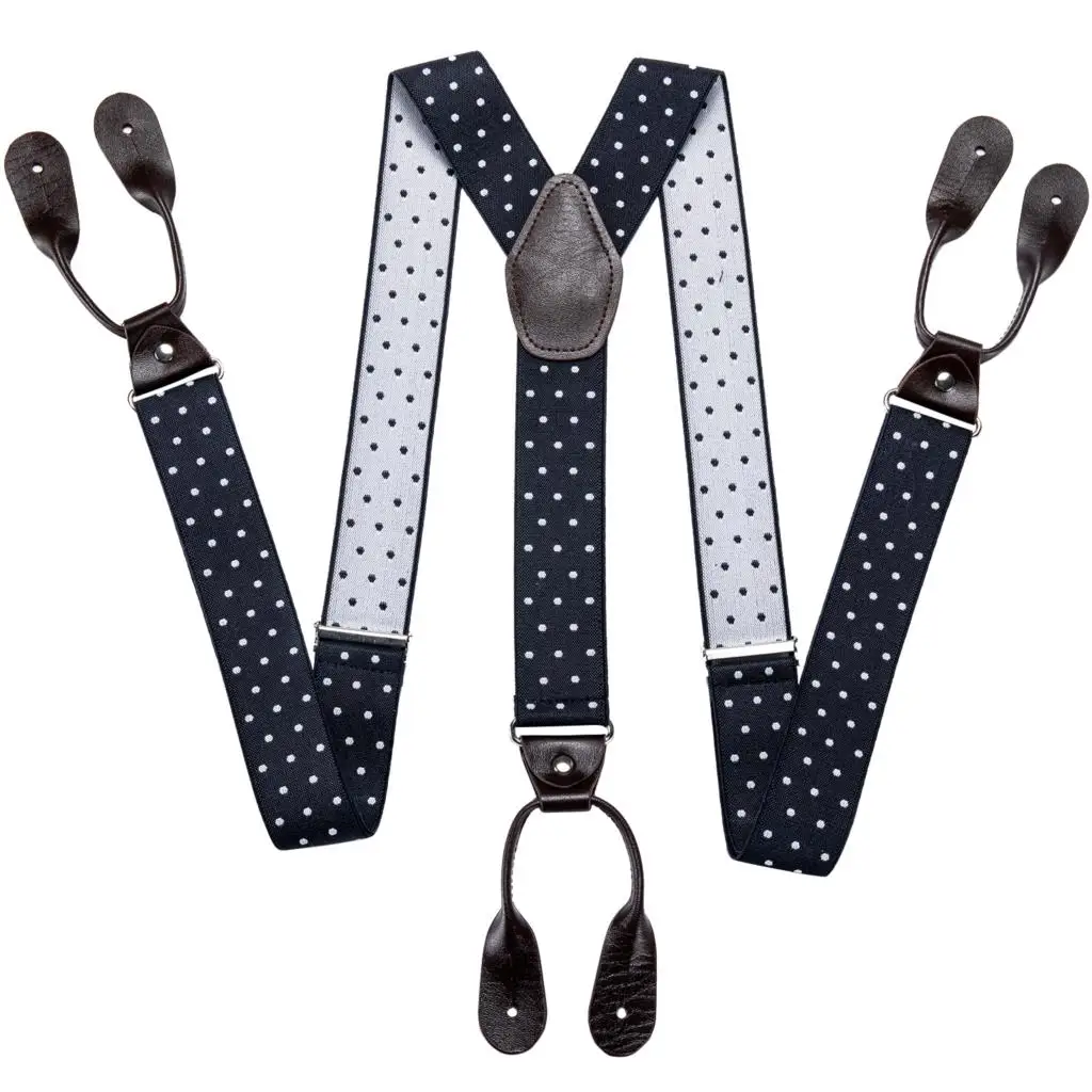 Подтяжки для мужчин Кожаные эластичные смокинговые штаны с Y образной задней