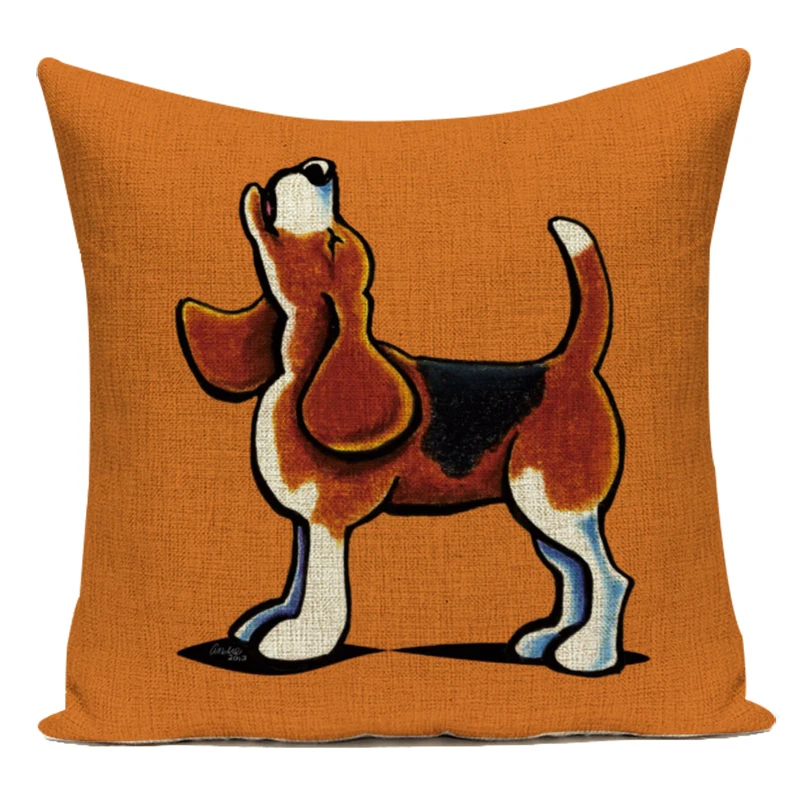 

Чехлы для подушек ZXZXOON, собака Бигль, полиэстер, 45x45 см