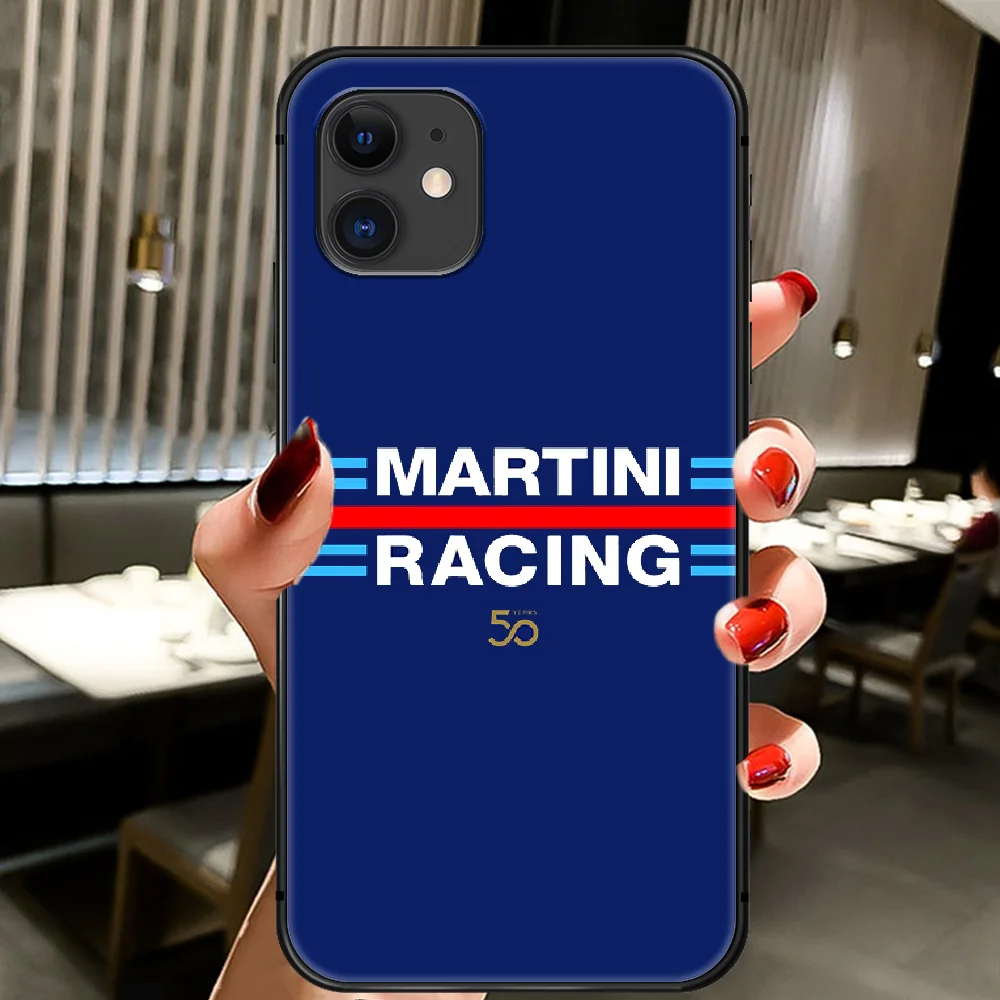 

Martini Racing Logo Phone Case Cover Hull For IPhone 5 5s se 2 6 6s 7 8 12 Mini Plus X XS XR 11 PRO MAX black Hoesjes Trend