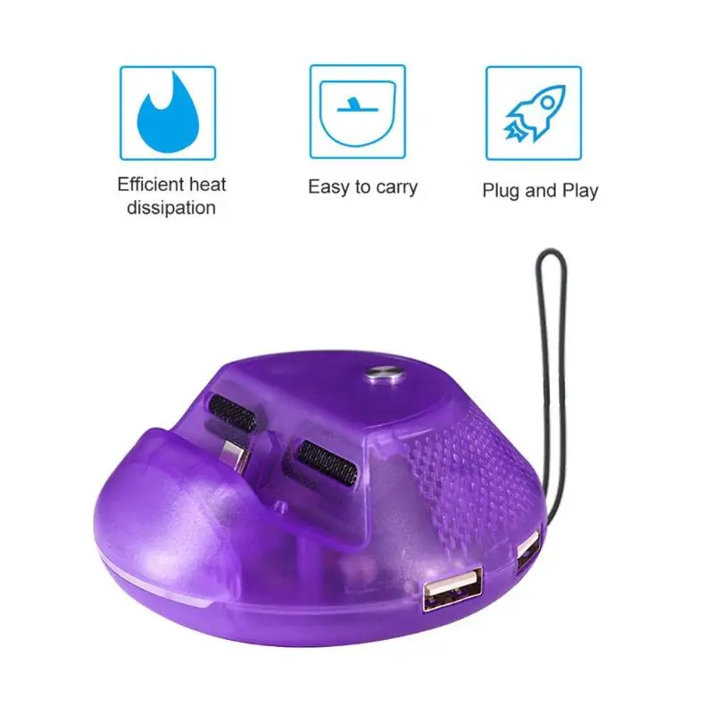 НОВЕЙШАЯ портативная охлаждающая зарядная станция USB 3,0 type C HDMI ТВ док-станция, держатель для конвертера, пульт для переключения, игровая консоль, хост