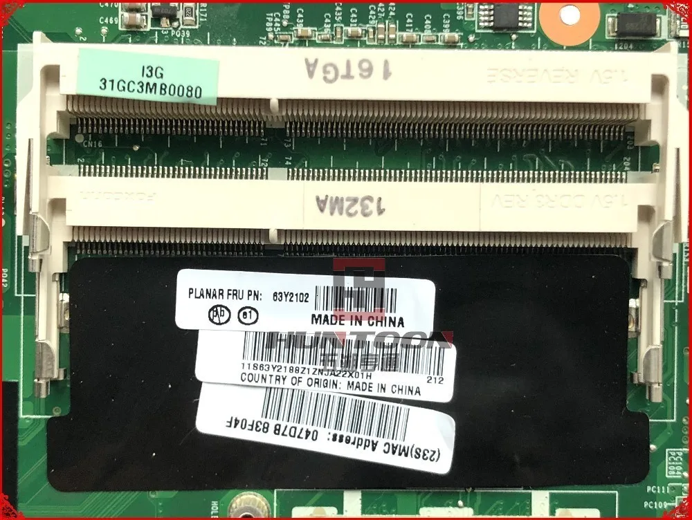 Оптовая продажа подлинный MB FRU: 63Y2102 для lenovo SL510 материнская плата ноутбука DAGC3AMB8H0
