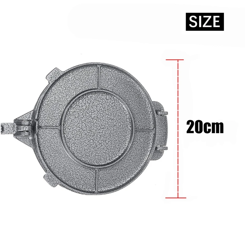

8 Inch Tortilla Press Maker Aluminum Alloy DIY Foldable Tortilla Press Tool Non-Stick Tortilla Pie Maker for Kitchen