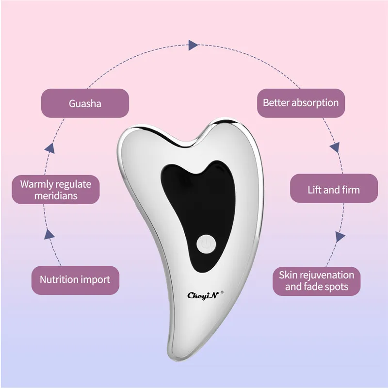 

Photon Rejuvenation Face Scraping Machine Skin Lifting Heating Face Slimming Firming Beauty Instrument Lcd Display Anti Aging