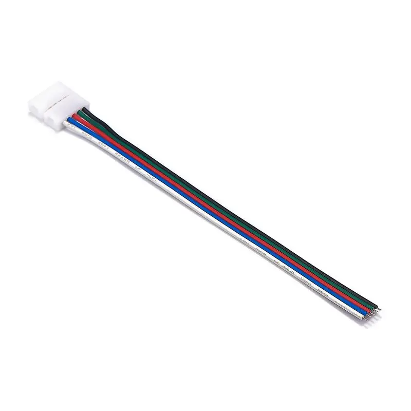 5 Pin 5050 RGBW разъемы светодиодных лент Электрический кабель питания для 12 мм RGBWW