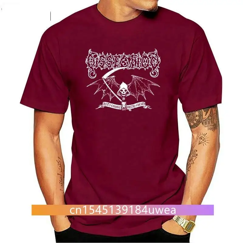 

New Dissection - Reaper T-SHIRT M Bathory Watain Dark Funeral Mgla Necrophobic Printed T Shirt 2021 Fashion Brand Top Tee