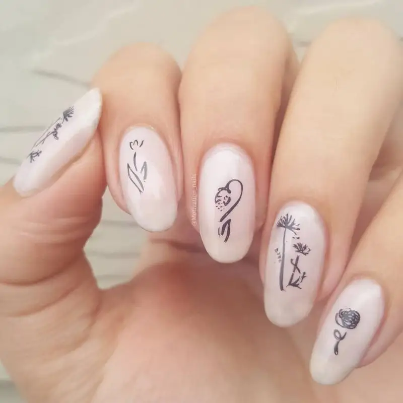 BORN PRETTY цветочное украшение прямоугольная пластина для стемпинга декоративная