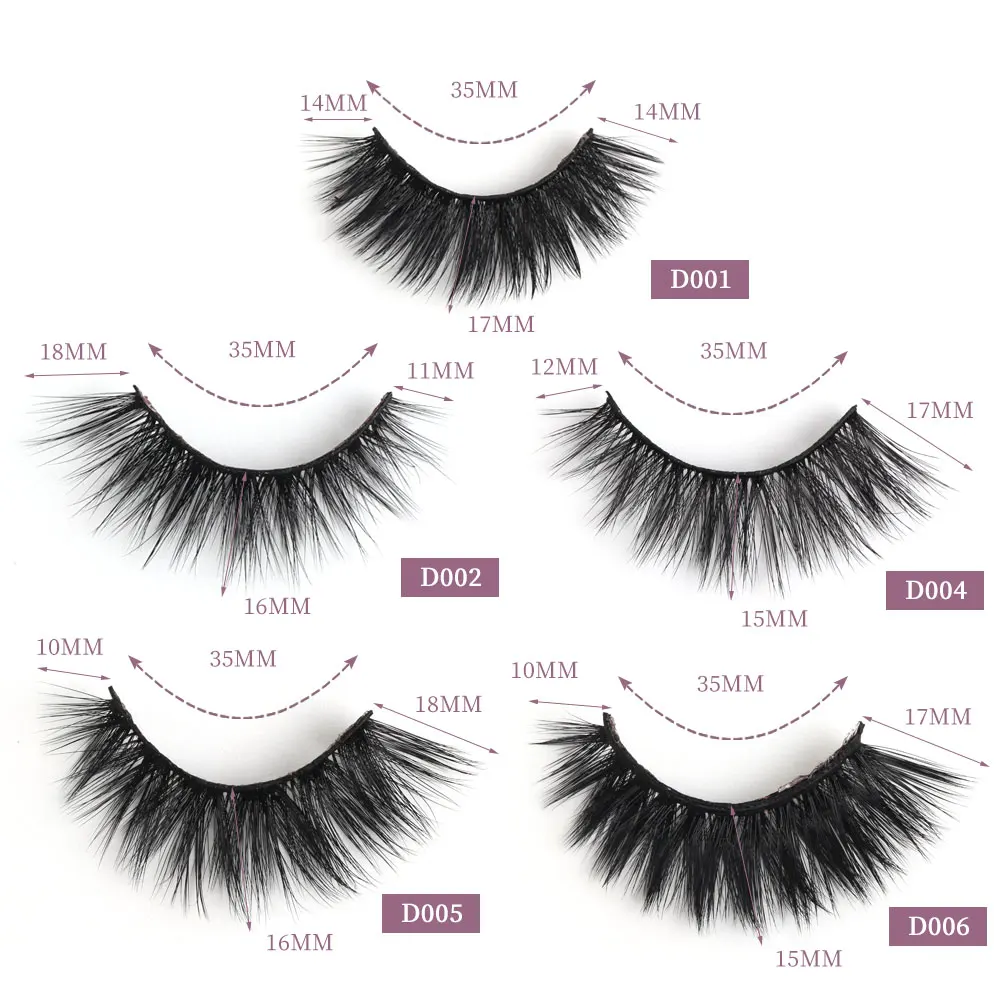 Ресницы Накладные MAANGE 3D ручной работы натуральные длинные норковые для макияжа