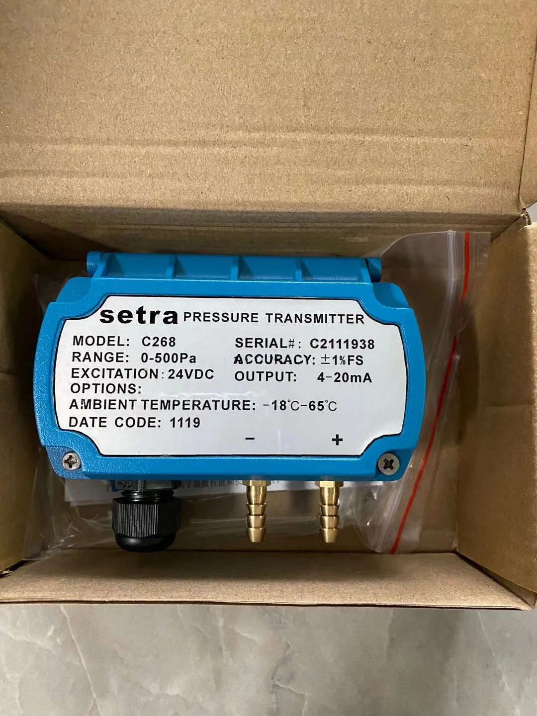 

Setra domestic C268 pressure transmitter pressure sensor 268