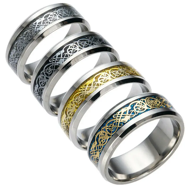 

20pcs High Quality Men's 316L Stainless Steel Jewelry Band Rings Mix Colors for men women wholesale lots bulk
