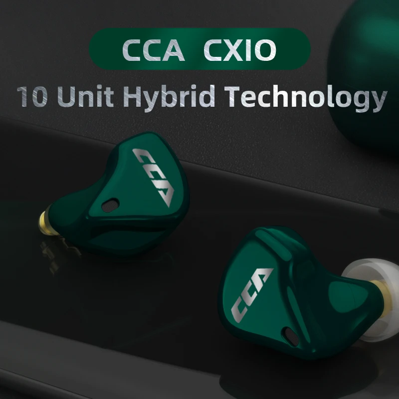 CCA CX10 1DD + 4BA TWS Bluetooth 5 0 гарнитура с сенсорным управлением HIFI 10 блок Гибридный