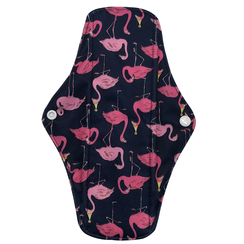 Almohadillas menstruales de 18x25CM para uso nocturno para mujer, almohadilla Menstrual reutilizable, transpirables, lavables-2