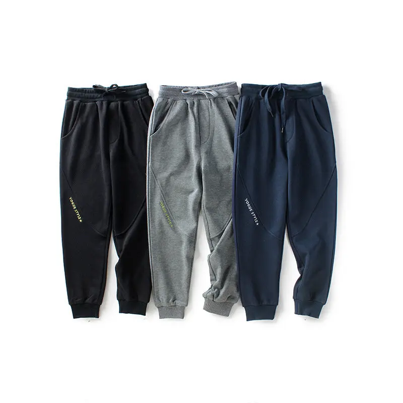 

Хлопковые Штаны для мальчиков 8-12 лет, с эластичным поясом