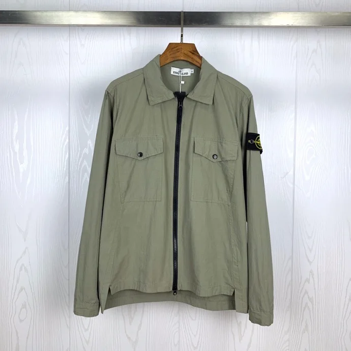 

STONE ISLAND Spring and Autumn New Multi-pocket Tooling Style Thin Jacket Men and Women Casual Zipper Cardigan Jacket