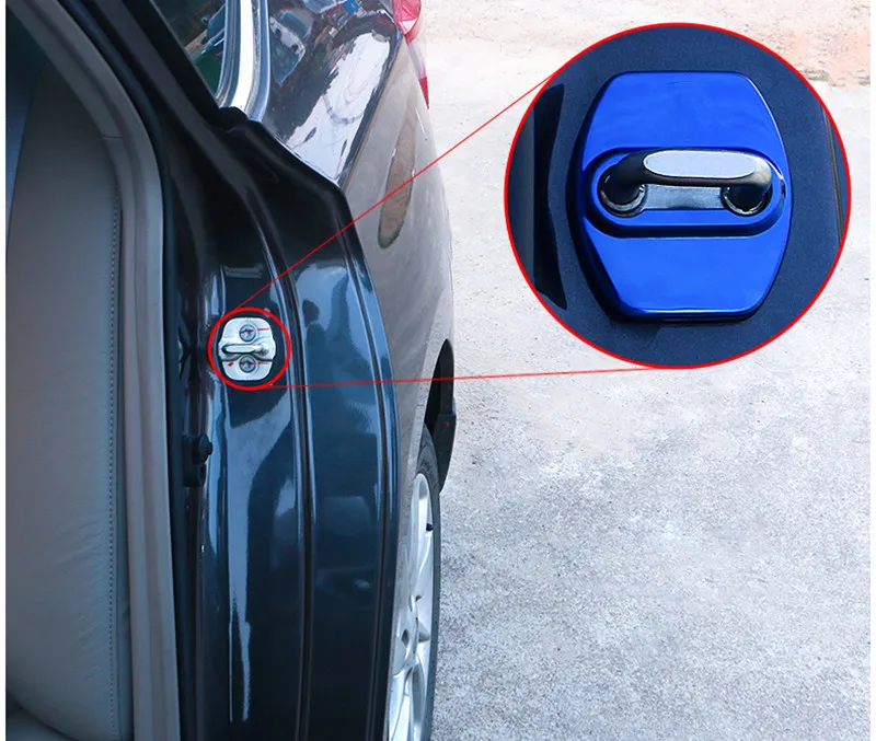 4 шт. защитные наклейки на дверной замок автомобиля для Hyundai creta | Автомобили и