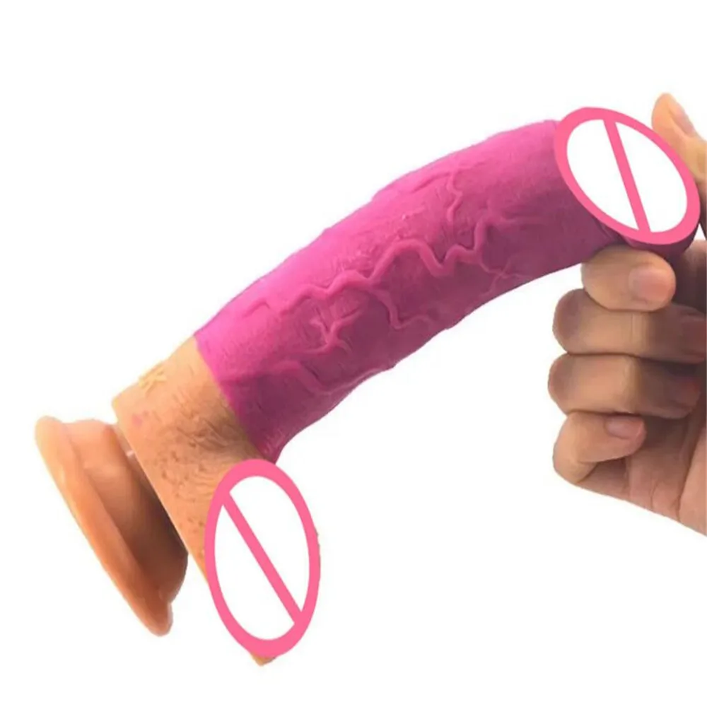 Силиконовый фаллоимитатор на присоске мужской супер большой искусственный