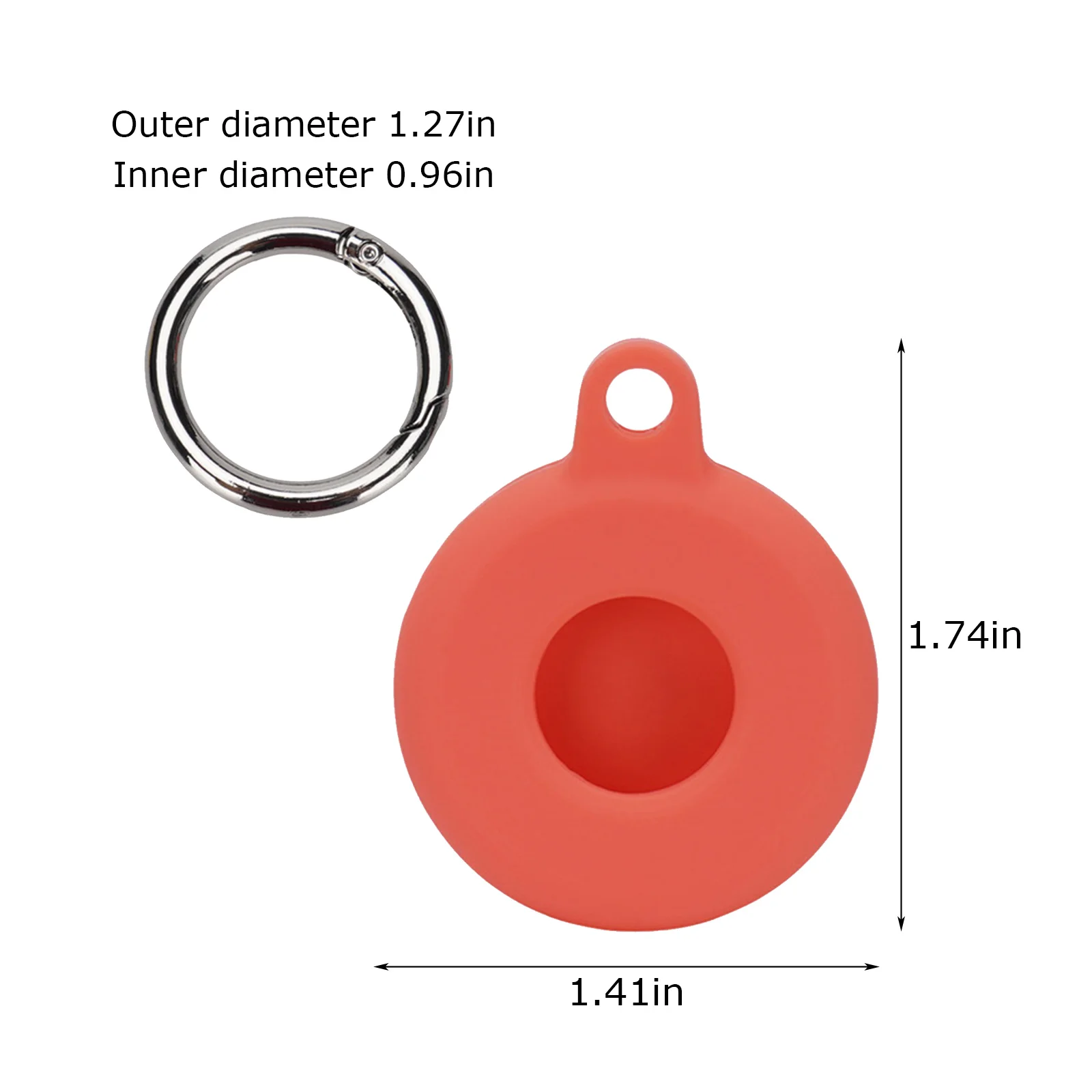 

For Apple Airtags Liquid Silicone Protective Sleeve For Apple Locator Tracker Anti-lost Device Keychain Protective Sleeve 2021