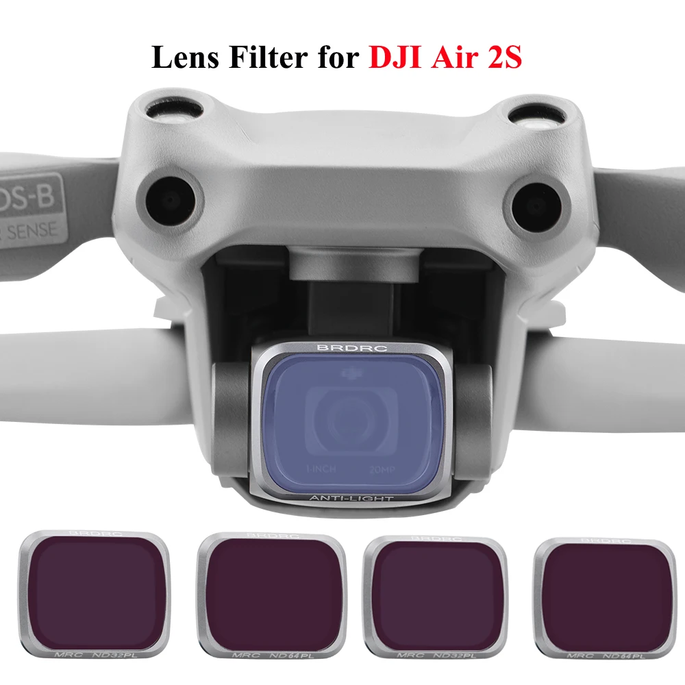

Камера фильтры Комплект для DJI Mavic Air 2S фильтр для дрона UV/CPL/NDPL 8/16/32/64 фильтр объектива комбо Камера Квадрокоптер аксессуары