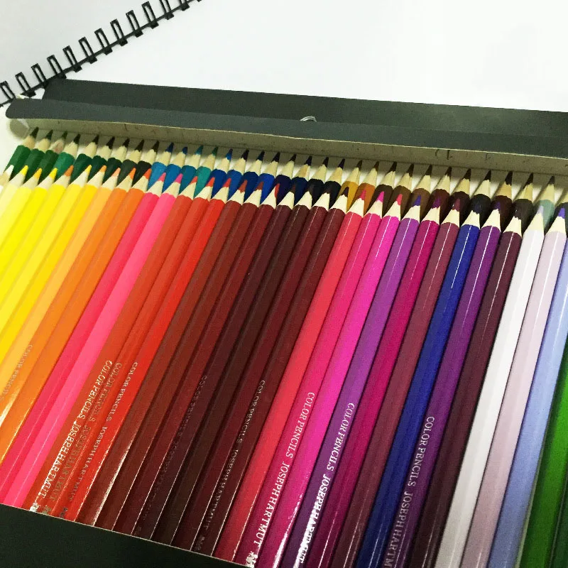 

24/36/48/72 Colors Oily Color Pencil Artistic Color Lead Brush Sketch Wood Pencils Set Hand-Painted School Supplies Gift