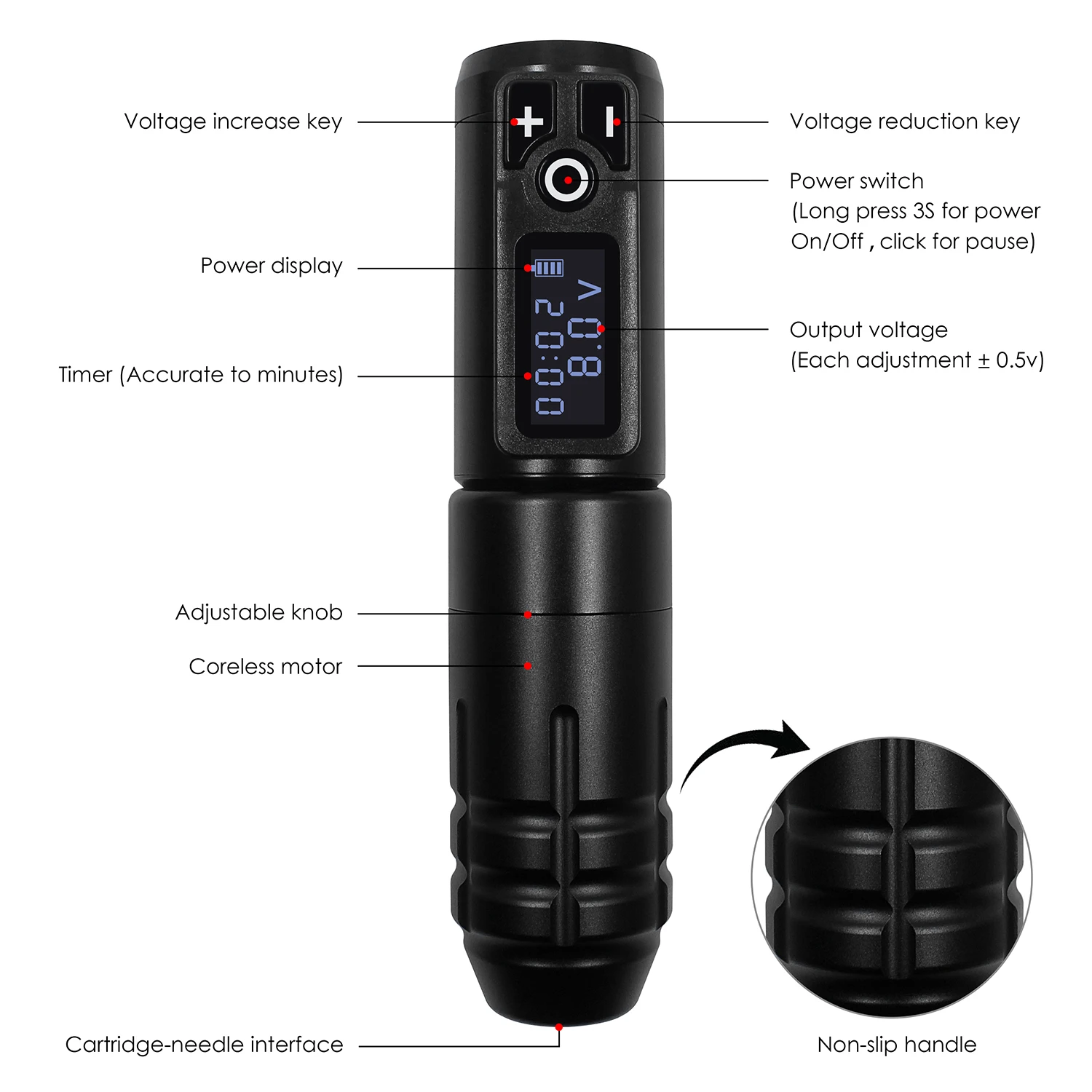 Новая портативная беспроводная тату-машинка немецкий двигатель низкая вибрация