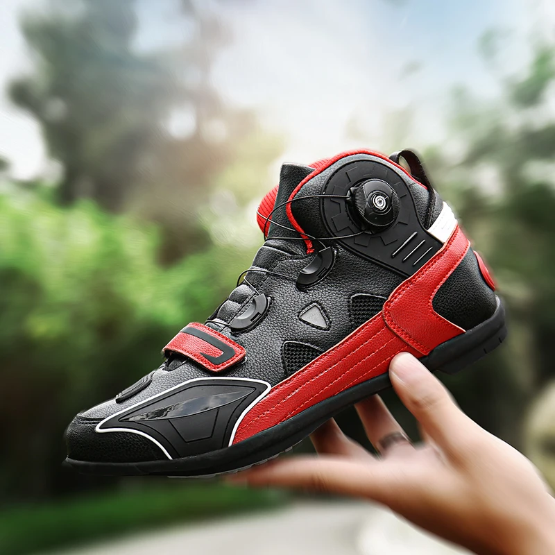 Ботинки мужские мотоциклетные дышащие полуботинки для верховой езды